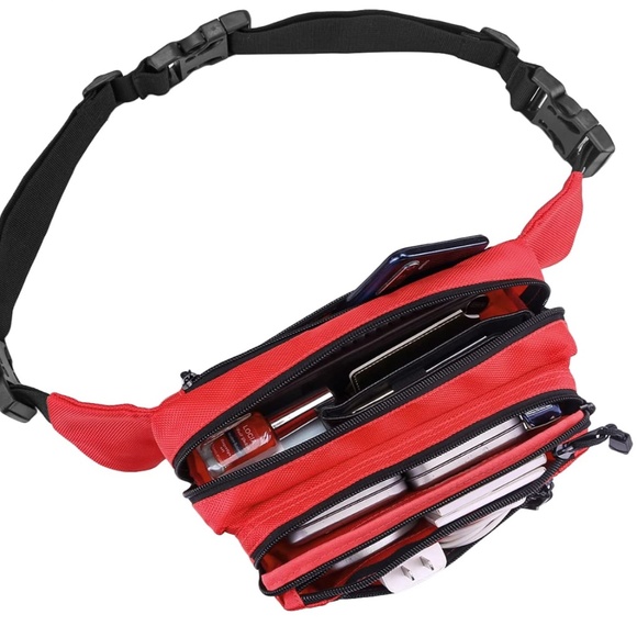 *NWT* Belt Bag Fanny Pack Crossbody Bag for Plus and Regular Size Unisex Black - Picture 10 of 10